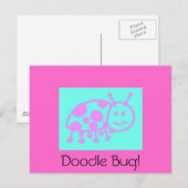 Carte Postale Clipart Ladybug (Devant / Derrière)