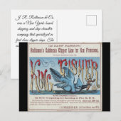 Carte Postale Clipper King Fisher voile  (Devant / Derrière)