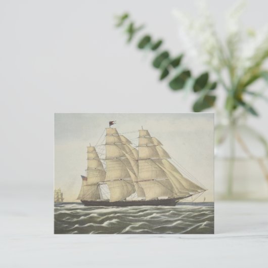 Carte Postale Clipper Ship (Debout devant)