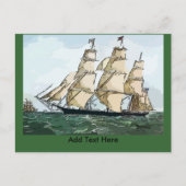Carte Postale Clipper Ship Card ajouter du texte (Devant)