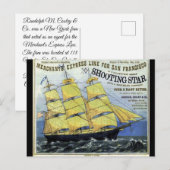 Carte Postale Clipper Shooting Star en navigation (Devant / Derrière)