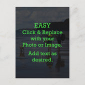 Carte Postale Cliquez et remplacez facilement l'image pour créer (Devant)