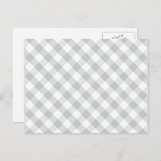 Carte Postale Cliquez sur Personnaliser pour changer le gris à l (Devant / Derrière)