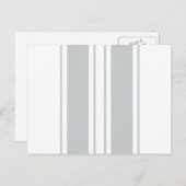 Carte Postale Cliquez sur Personnaliser pour modifier Gris en co (Devant / Derrière)