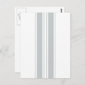 Carte Postale Cliquez sur Personnaliser pour modifier Gris en co (Devant / Derrière)