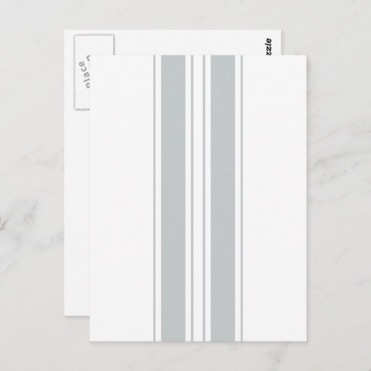 Carte Postale Cliquez sur Personnaliser pour modifier Gris en co (Devant / Derrière)
