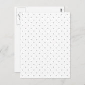 Carte Postale Cliquez sur Personnaliser pour modifier Gris en co (Devant / Derrière)