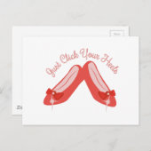 Carte Postale Cliquez sur vos talons (Devant / Derrière)