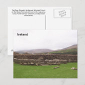 Carte Postale clochan, Risac, Kerry, Irlande (Devant / Derrière)