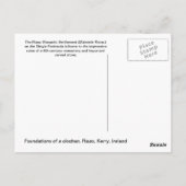 Carte Postale clochan, Risac, Kerry, Irlande (Dos)