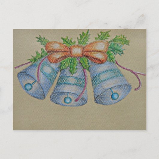 Carte Postale cloche bleue (Devant)