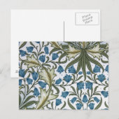 Carte Postale Cloche de fleur William Morris (Devant / Derrière)