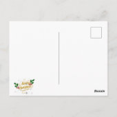 Carte Postale Cloche de Noël sur partition, (Dos)