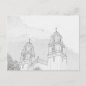 Carte postale - Clochers d'église à colorier (Devant)