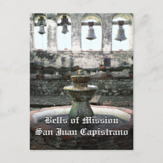Carte Postale Cloches de mission San Juan Capistrano
