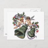 Carte Postale Cloches et anges (Devant / Derrière)