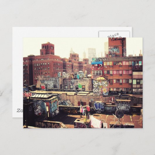 Carte Postale Cloches et graffitis (Devant / Derrière)