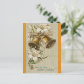 Carte Postale Cloches et lys vintage (Debout devant)