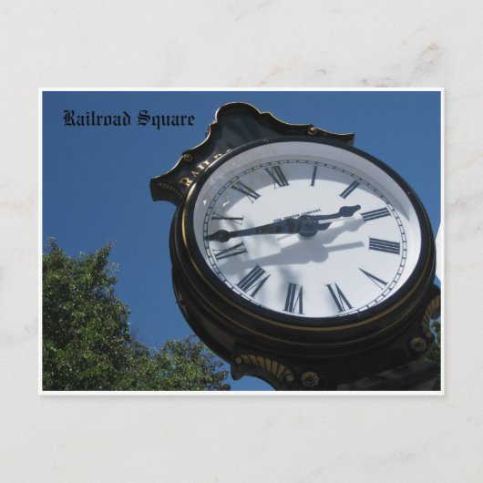 Carte Postale Clock Railroad Sq. (Devant)