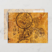 Carte Postale Clockwork Collage (Devant / Derrière)