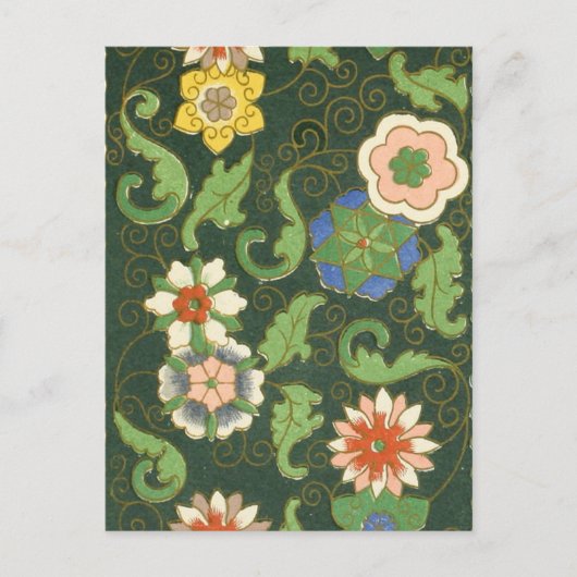 Carte Postale Cloisonne Chine Patter Asiatique Oriental (Devant)