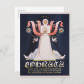 Carte Postale Cloîtres vintages Ephrata Pennsylvania (Devant / Derrière)