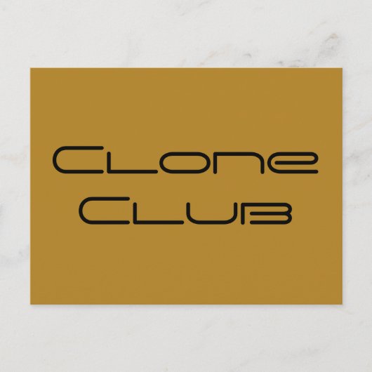 Carte Postale Clone Club lettres géométriques de Orphan Black (Devant)