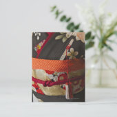 Carte Postale Closeup de Kimono, robe japonaise traditionnelle (Debout devant)