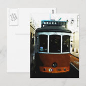 Carte Postale Closeup du tramway de Lisbonne (Devant / Derrière)