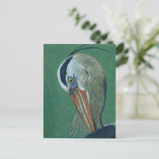 Carte Postale Closeup Heron (Debout devant)