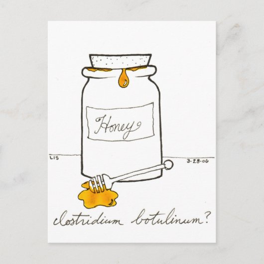 Carte Postale Clostridium Botulinum postcard (Devant)