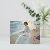 Carte Postale Clotilde sur la plage - Joaquín Sorolla (Debout devant)