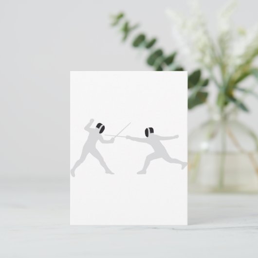 Carte Postale clôture (Debout devant)