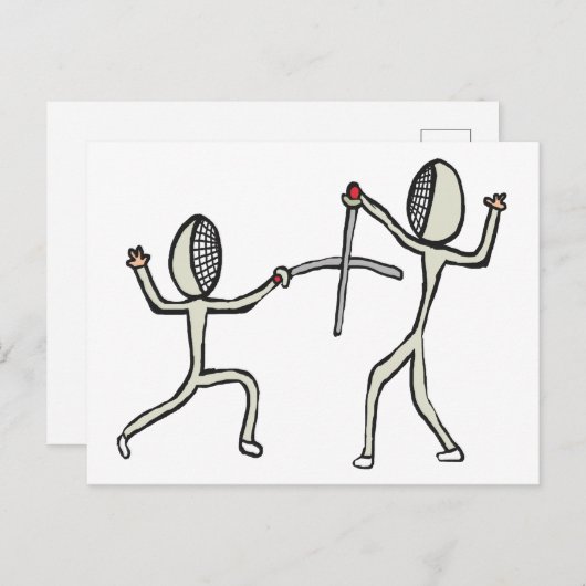 Carte Postale Clôture (Devant / Derrière)