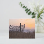 Carte Postale clôture coucher de soleil (Debout devant)