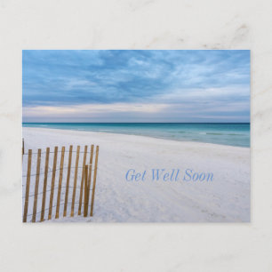 Carte Postale Clôture de plage matin Destin Floride Bon rétablis