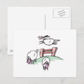 Carte Postale clôture de sauts de mouton (Devant / Derrière)