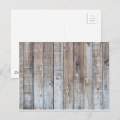 Carte Postale Clôture en bois (Devant / Derrière)
