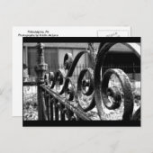 Carte Postale Clôture en fer (Devant / Derrière)