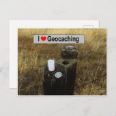 Carte Postale Clôture : Géocaching (Devant / Derrière)
