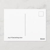 Carte Postale Clôture : Géocaching (Dos)