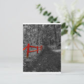 Carte Postale Clôture rouge (Debout devant)