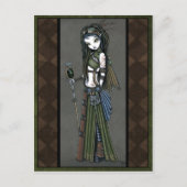 Carte postale "Cloud Burst" Steampunk Aviatrix Fai (Devant)