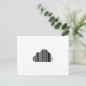 Carte Postale Cloud de code barre (Debout devant)
