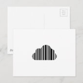 Carte Postale Cloud de code barre (Devant / Derrière)