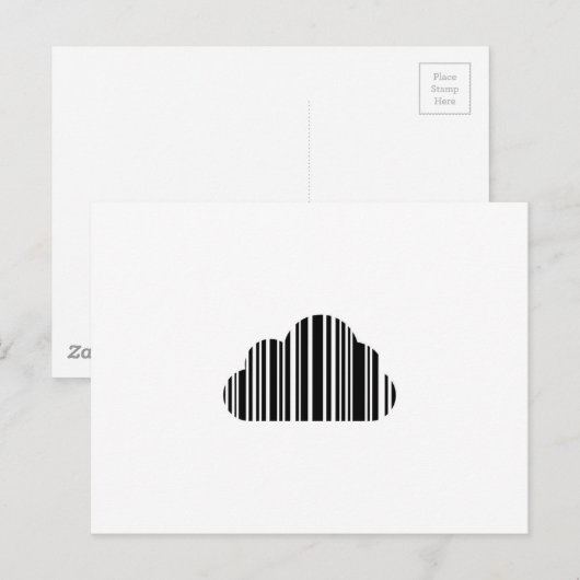 Carte Postale Cloud de code barre (Devant / Derrière)