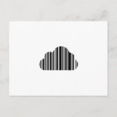 Carte Postale Cloud de code barre (Devant)