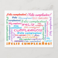 Cloud espagnol pour Feliz Cumpleaños