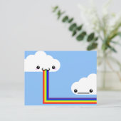 Carte Postale Cloud Puking Rainbow Card (Debout devant)