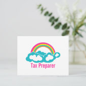 Carte Postale Cloud Rainbow Tax Preparing (Debout devant)